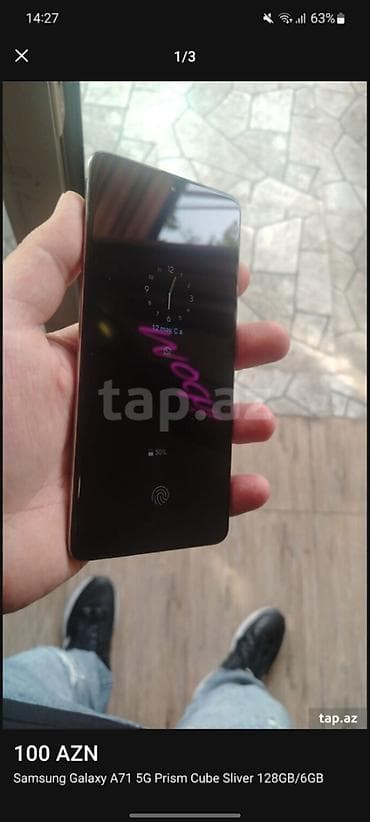 telefon 2ci əl: Samsung Galaxy A71, 128 GB, rəng - Boz — 3