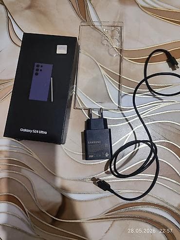 samsung galaxy tab a: Samsung Galaxy S24 Ultra, 256 GB, rəng - Bənövşəyi, Zəmanət — 4