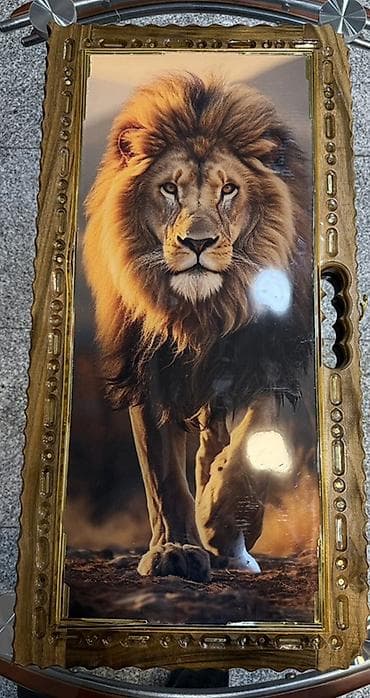 nerd zeri: Şahmat-nərd dəsti – “Aslan” dizaynı ……………………… - Material: Təbii — 6