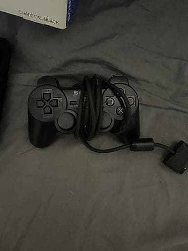 sony batareya: Sony PlayStation 2 Slim – Charcoal Black (PS2) Komplekt: - PS2 Slim — 3