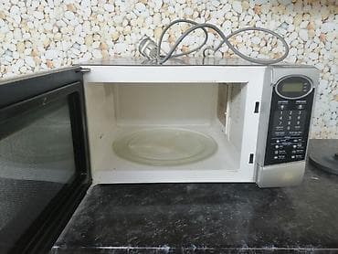 Mikrodalğalı soba Sharp, Ayrıca dayanan, Mikrodalğalar ilə, rəng - Gümüşü, İşlənmiş