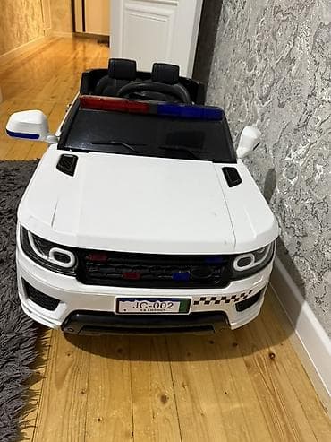 ural maşınları: Uşaq üçün elektrikli polis maşını – JC-002 - Korpus: ağ rəng, SUV — 1