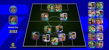 PS4 (Sony Playstation 4): EFootball hesabı – güclü “My Team” heyəti (PSG temalı) - Komanda — 1