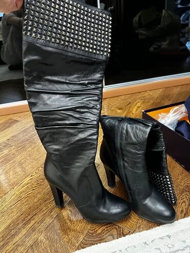 əsgər çəkməsi: Ölçü: 36, rəng - Qara, Yeni — 2