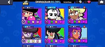 Brawl Stars hesabı – yüksək səviyyəli, zəngin kontentli - Kupa sayı — 1