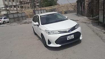 Водный транспорт: Toyota Corolla Fielder Hybrid, ağ rəng, universał kuzov. Texniki — 5