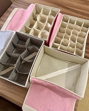 Güzgülər: 4 ədəd tekstil çekmece təşkilatçısı – çəhrayı Satilir Cemi 45 yox, 30 — 2