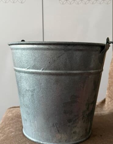 набор для рисования в баку: Sinklənmiş metal vedrə - Material: sinklənmiş polad (pasadavamlı) - — 1