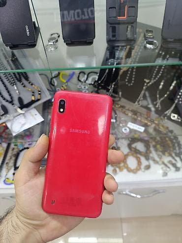 Мобильные телефоны и аксессуары: Samsung Galaxy A10s, 32 ГБ, цвет - Красный, Сенсорный — 1