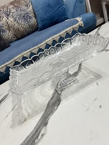 Tort və şiriniyyat qabı, Şüşə