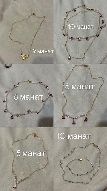 rolex boyunbagi: Məhsul: əl işi boyunbağı və qolbaqlar Təsvir: - Zərif zəncir və — 1