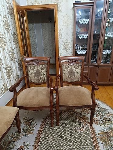 qədimi masa: Qonaq otağı üçün, 8 stul — 5