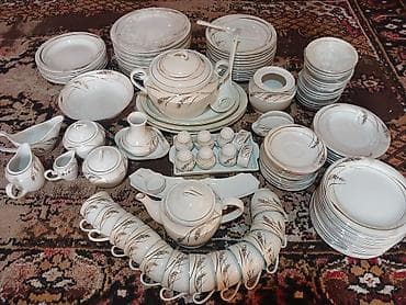 Nahar dəsti, rəng - Ağ, Farfor