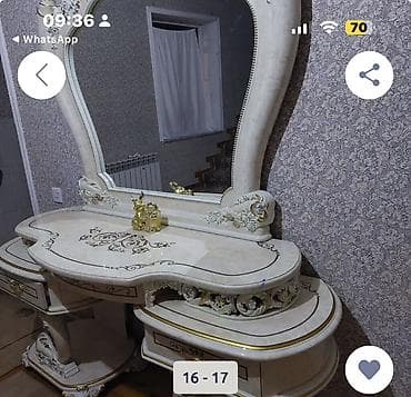 Klassik üslubda qonaq otağı mebel dəsti istifade olunmayib yalniz taxt — 8