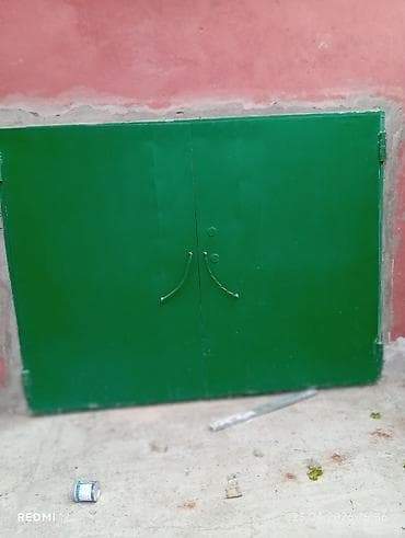 demir listler: İşlənmiş Dəmir Qaraj darvazası, Yana açılan, Mexaniki, 282 m, rəng - Yaşıl, Kredit yoxdur, Ünvandan götürmə — 2