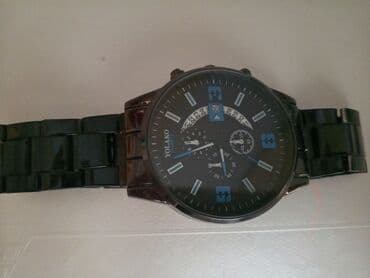 Zərgərlik əşyaları: İşlənmiş, Qol saatı, rəng - Qara — 1