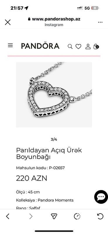 gumus 56: Boyunbağı, Pandora, Gümüş — 3