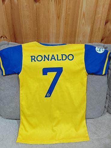 Al Nassr futbol dəsti – uşaq ölçüsü - 2 hissəli dəst: sarı-mavi forma — 4