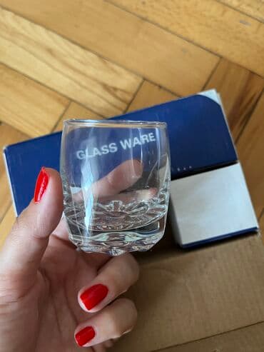 dest qab: Rümkalar, rəng - Ağ, Şüşə, 6 ədədli dəst — 3