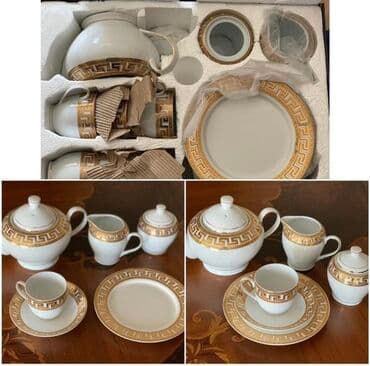 şəkər yemi: Çay dəsti, rəng - Ağ — 1