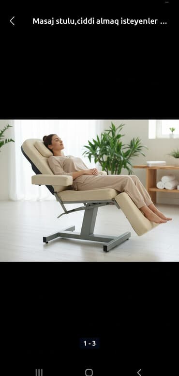 İşlənmiş, Masaj kuşetkası, Qatlanan, rəng - Süd rəngi lalafo.az -da İşlənmiş, Masaj kuşetkası, Qatlanan, rəng - Süd rəngi