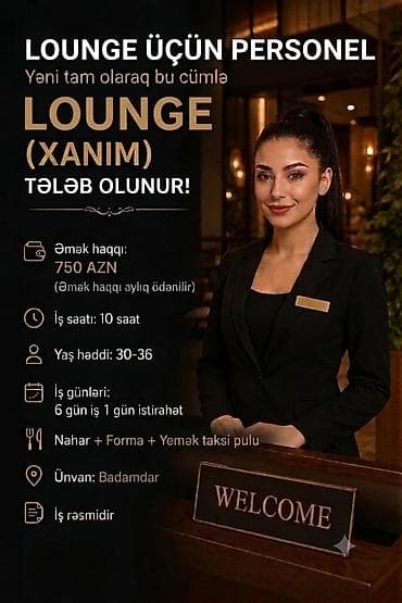Hostes, qeydiyyatçı tələb olunur, 30-45 yaş, 6 ildən artıq təcrübə — 1