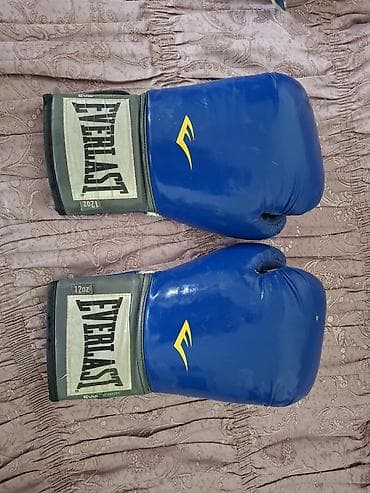 Məhsul: Boks əlcəkləri – 2 cüt 1) Everlast (12 oz) - Rəng: mavi -