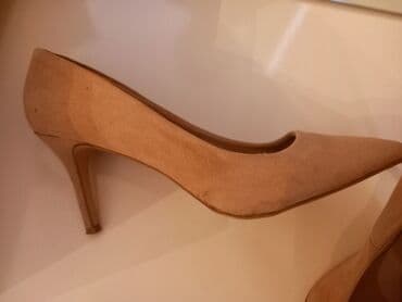 4xl nece razmerdi: Tuflilər, Ölçü: 39, rəng - Bej, İşlənmiş — 3