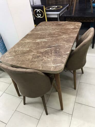 Masa və oturacaq dəstləri: Mətbəx üçün, Yeni, Açılan, Dördbucaq masa, 4 stul — 9