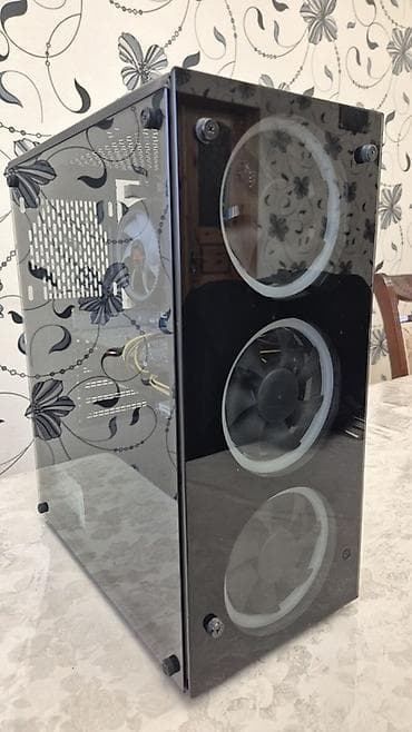 Audio: Gaming masaüstü kompüter seti - Korpus: Temperli şüşə ön və yan — 3