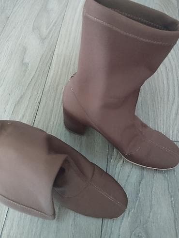 qış botinkaları: Ölçü: 36, rəng - Qəhvəyi, İşlənmiş — 2