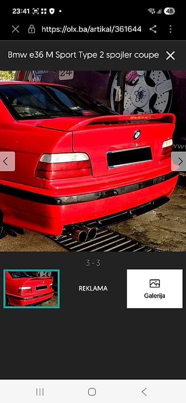 bmw e39 arxa stop: Salam zender spoyler satılır. qiymətin bilənlər bilir. dəyərindən qat — 1