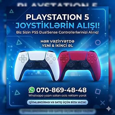 Video oyunlar və konsollar: PlayStation 5 DualSense joystiklərinin alışı - PS5 DualSense — 1