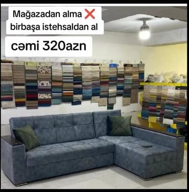 Sifarişlə termolar: Künc divan, Qonaq otağı üçün, Parça, Bazalı, Açılan — 2