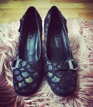 Çəngəllər: Tuflilər, Ölçü: 36, rəng - Qara, İşlənmiş — 8