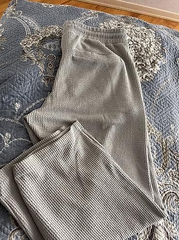 paltar qadin: Şalvar, Bershka, XL, L, rəng - Boz — 2