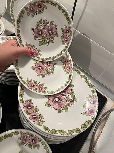 alman dreli: Nahar dəsti, rəng - Ağ, Farfor — 3