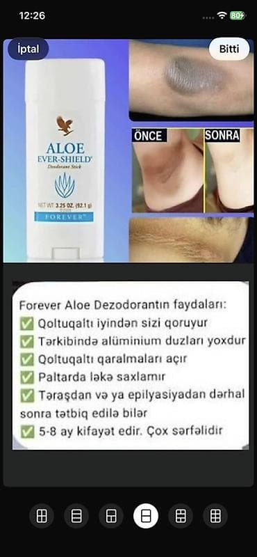 Forever Aloe Ever‑Shield Deodorant Stick - Təzəlik və qoxuya qarşı
