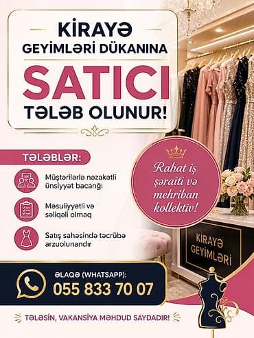 evde online is: Satış məsləhətçisi tələb olunur, Təcrübəsiz — 1