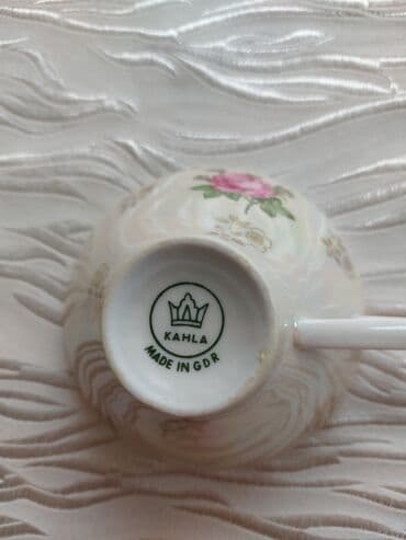 cay daslari: Çay dəsti, Farfor, 6 nəfərlik, Almaniya — 3