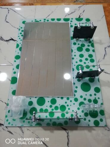 hamam ucun guzgu: Зеркало Настенное, Квадрат, Для ванной, С узором — 2