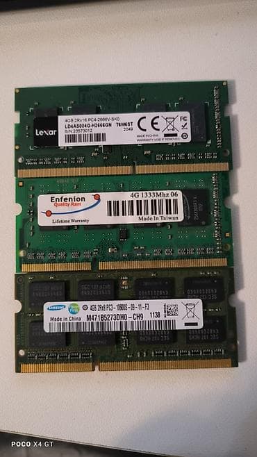 Operativ yaddaş (RAM) Samsung, 8 GB, 2133 Mhz, DDR4, PC üçün, İşlənmiş