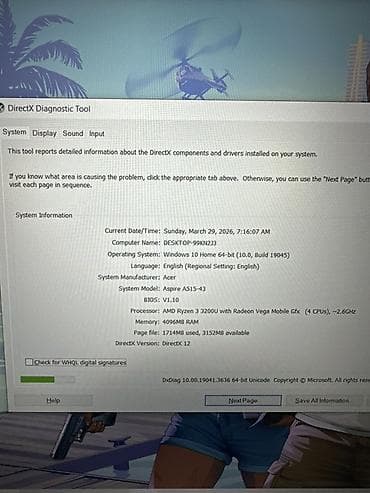 Ноутбуки: Acer Aspire5 noutbuk Noutbuk ideal vəziyyətdədir demək olar — 7