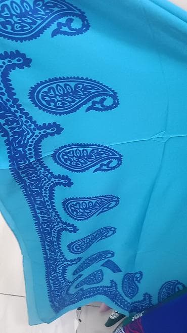 bas gitara: Paisley naxışlı qadın yay yaylığı/şərf.140/140 ölçü - Material — 3