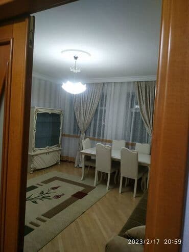 4 otaqlı ev: Meqafanın yanı, 16/4 mərtəbə, 90 kv, 2 otaq, tam əşyalı, dəniz — 9