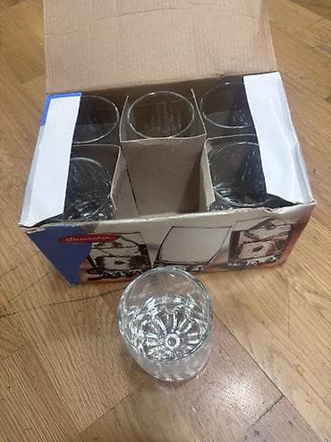 Stəkanlar: Stəkanlar, Şüşə, 6 ədədli dəst, Türkiyə — 1