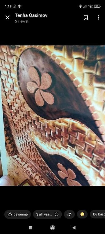 sekiller profil: Əl işləri ağac oyma panel - Material: yüksək keyfiyyətli ağac - — 1