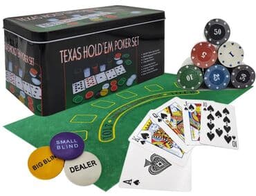 çadır kamp: Poker oyun desti Dəstə daxildir: 200 fiş Oyun xalçası 2 dəst kart — 1