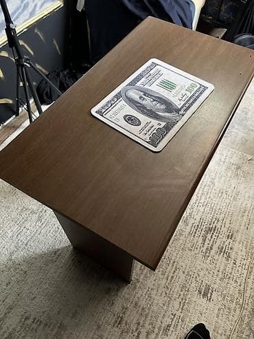komputer setup: Taxta kompakt masa - Material: ağac teksturalı laminat/sunta - Rəng — 3
