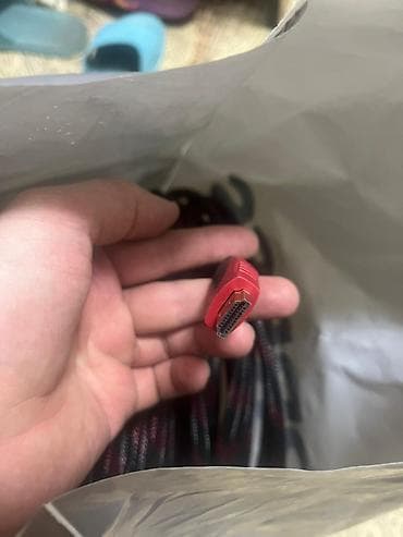 iphone 6 plus barter: HDMI kabel - Təxminən 30 sm uzunluq - Qalın, keyfiyyətli hörgülü — 2